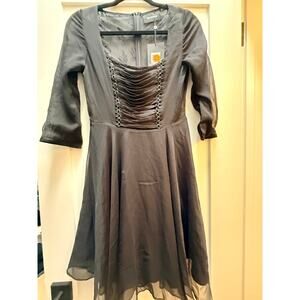 The Kooples Black Lace Fit & Flare Dress - Size 1 - BNWT